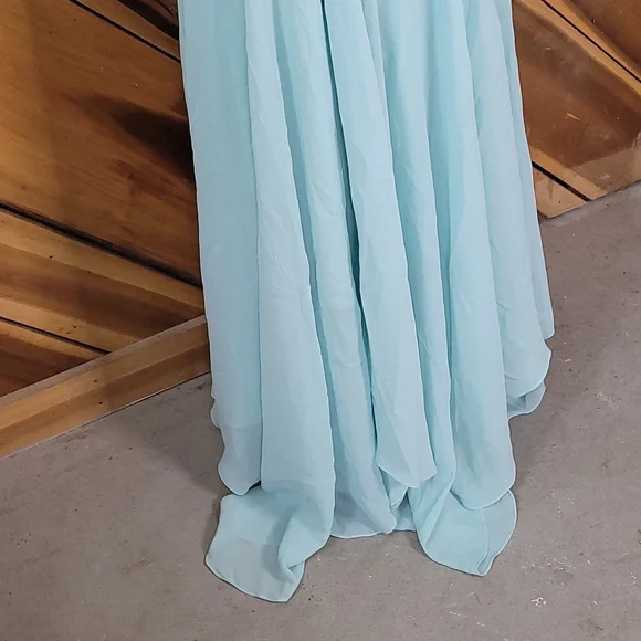 NEW! Allure Prom / Formal Mint Long Dress - Picture 8 of 9